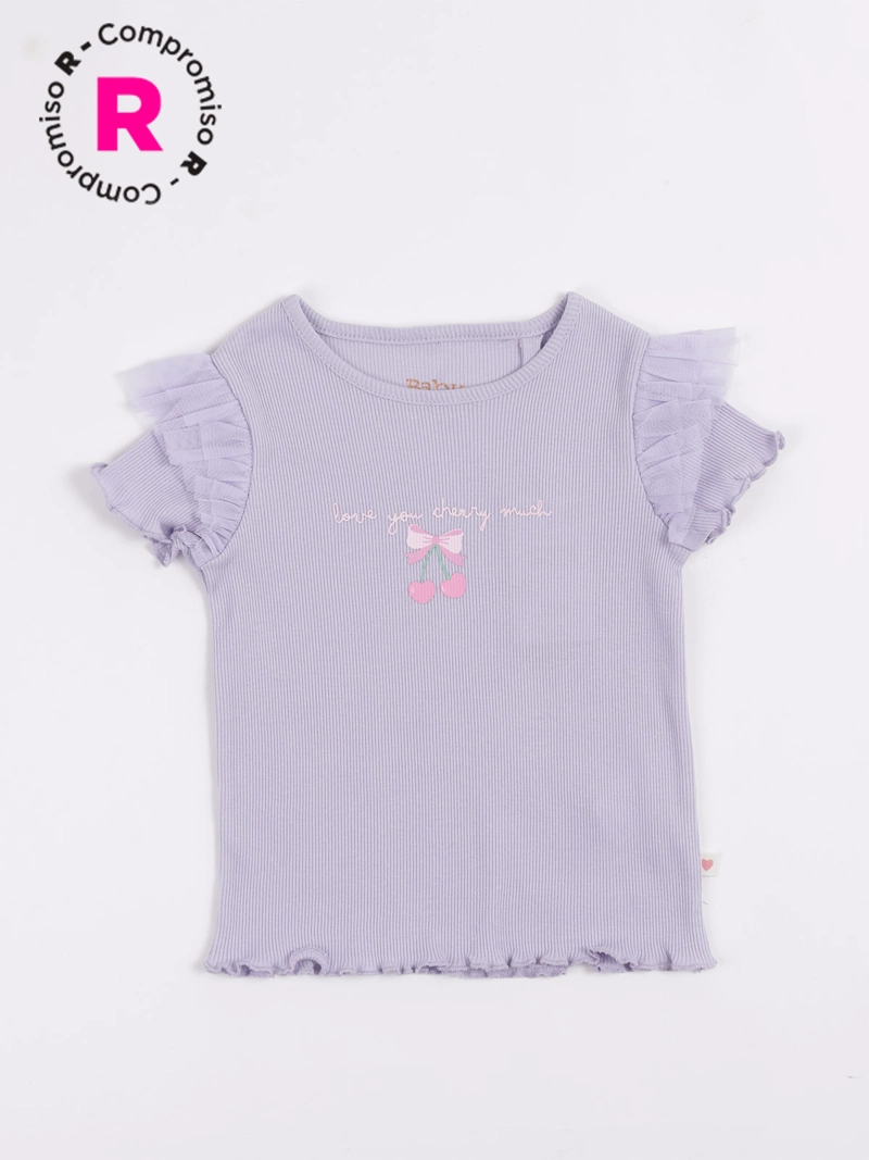 POLERA MANGA CORTA NIÑA BABY HARVEST RIBTUL - 1