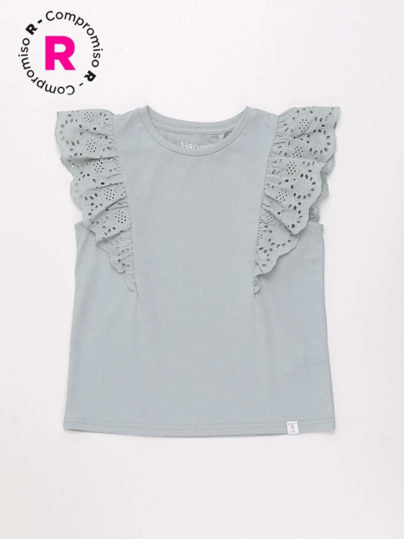 POLERA SIN MANGA NIÑA HARVEST BRODERIE - 1