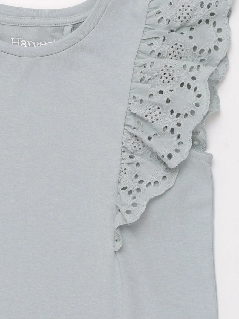 POLERA SIN MANGA NIÑA HARVEST BRODERIE - 3
