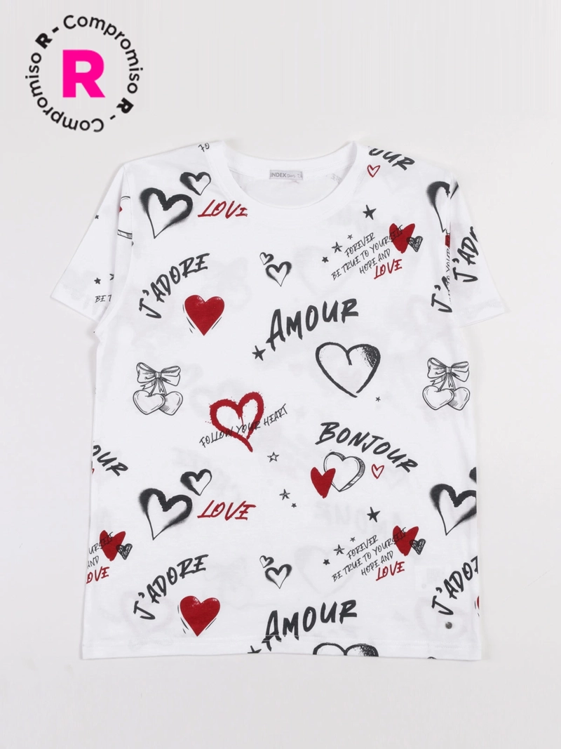 POLERA MANGA CORTA NIÑA M6T CHERRY2 - 1