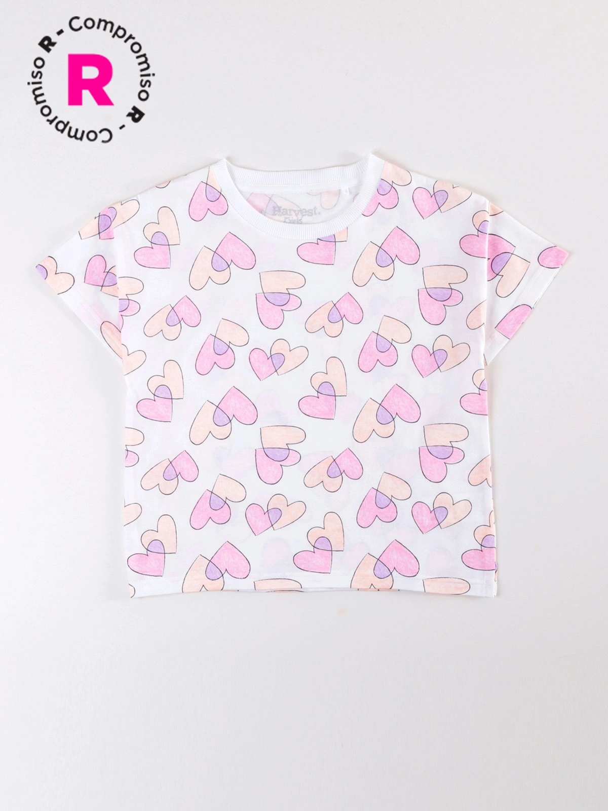 POLERA MANGA CORTA NIÑA HARVEST FULL PRINT - 1