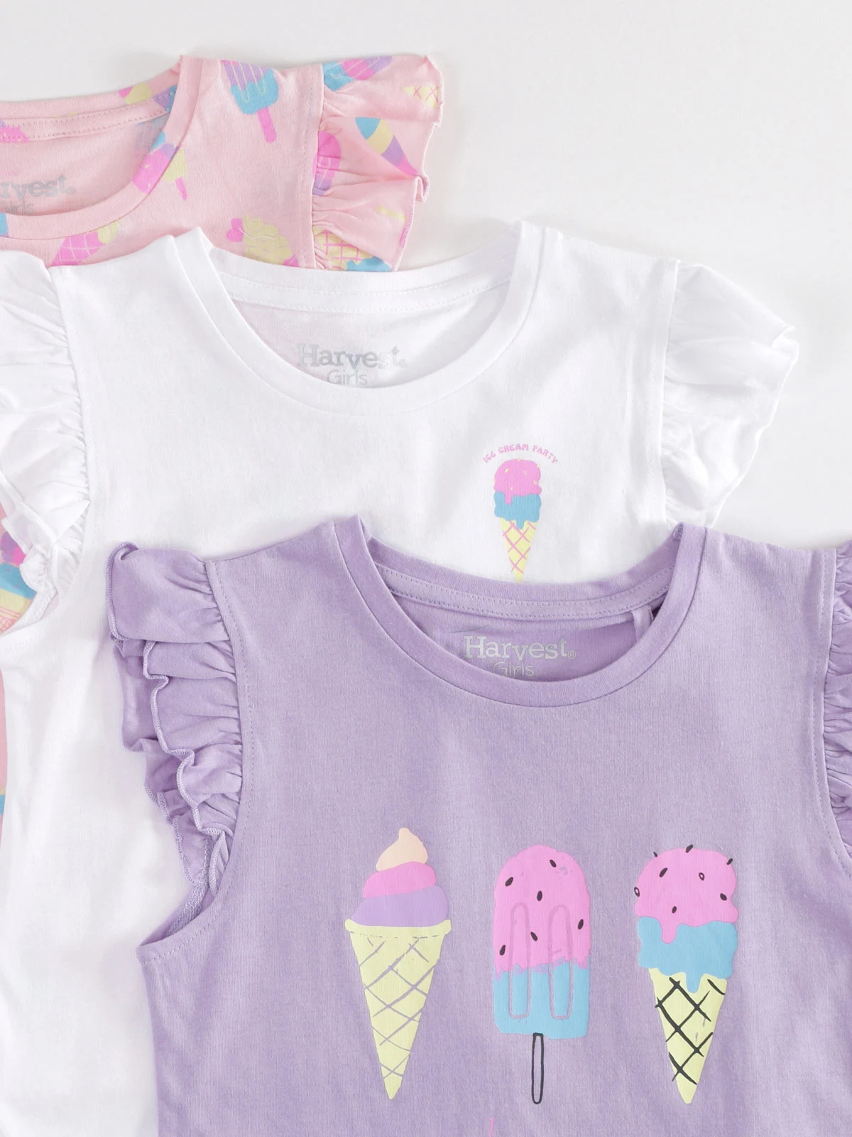 PACK X3 POLERAS SIN MANGA NIÑA BABY HARVEST - 3