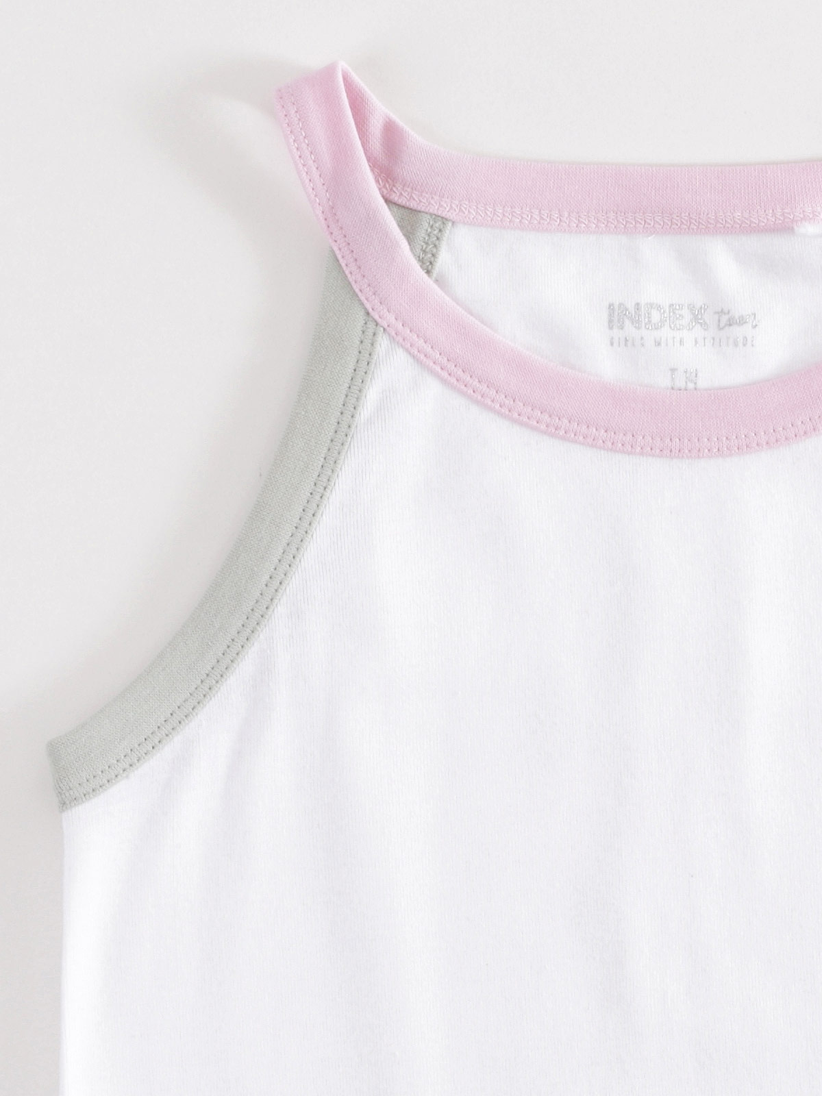 POLERA SIN MANGAS NIÑA INDEX RIB COLOR - 3
