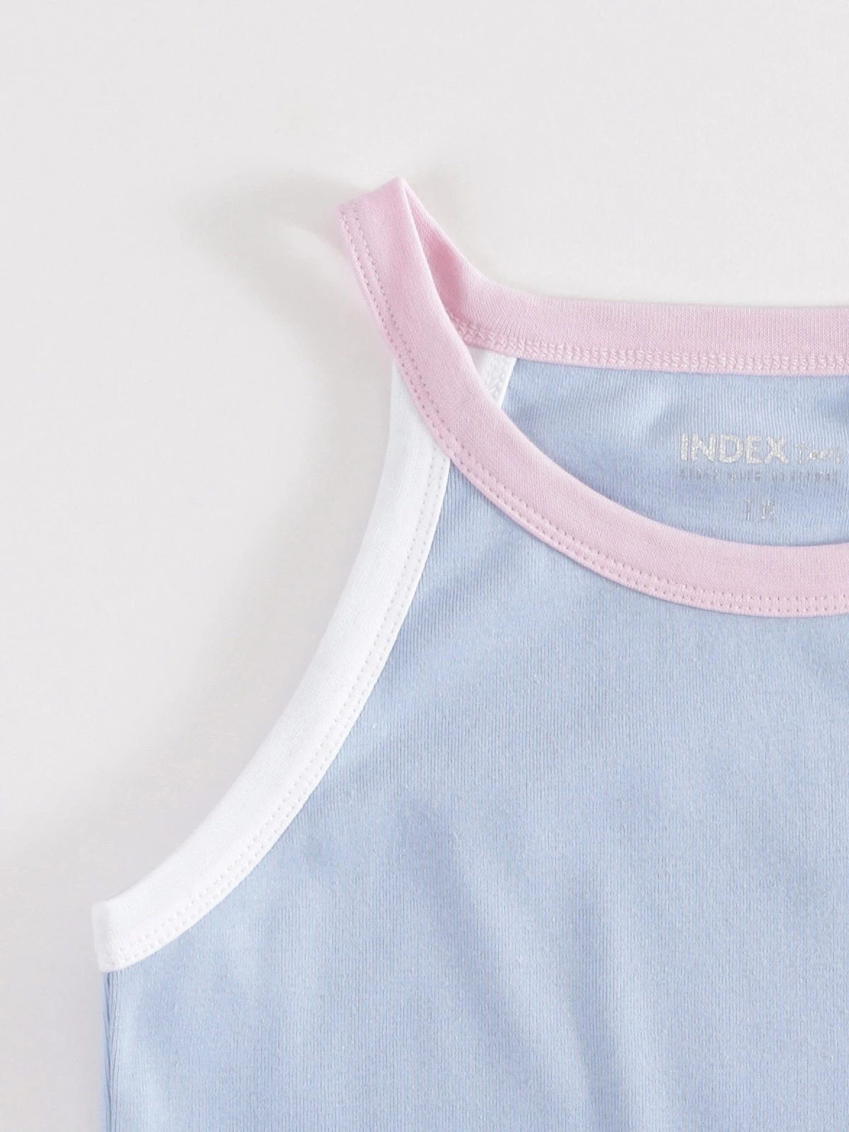 POLERA SIN MANGAS NIÑA INDEX RIB COLOR - 3