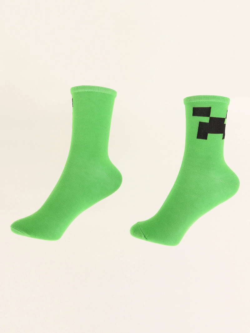 PACK X3 CALCETINES NIÑO MINECRAFT CREEPER - 4
