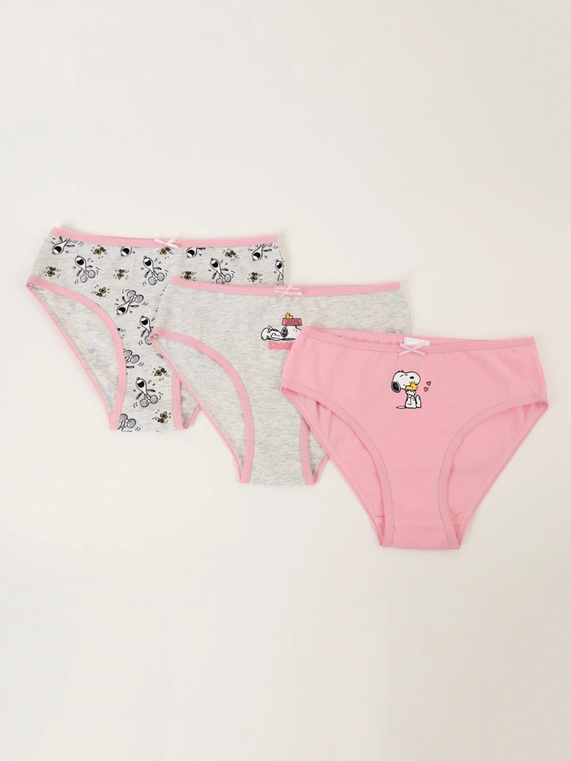 PACK X3 CALZONES NIÑA SNOOPY FULL PRINT - 1