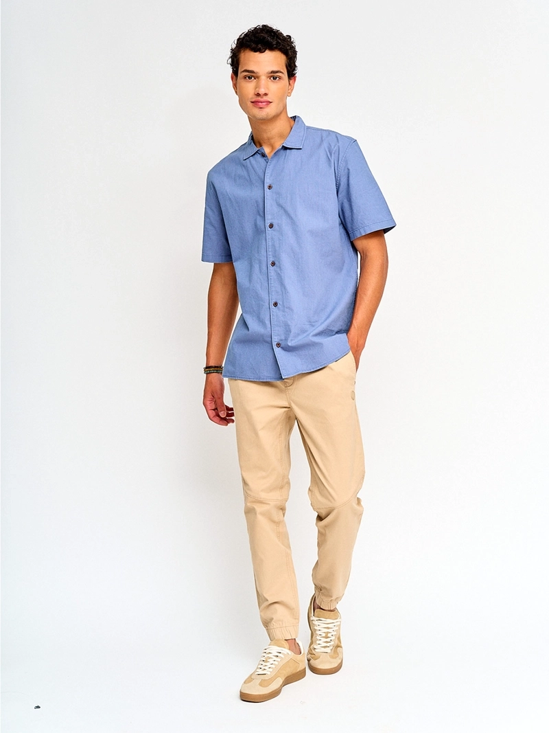 CAMISA HOMBRE HALF ALGODÓN MANGA CORTA - 4
