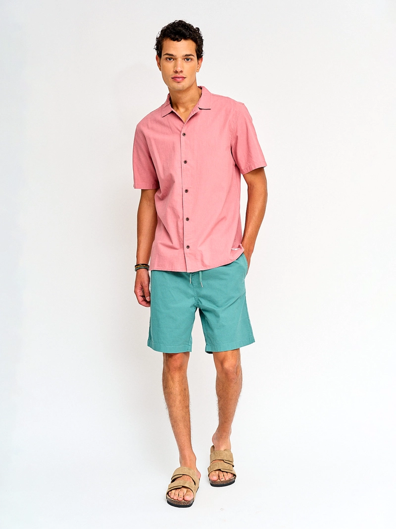 CAMISA HOMBRE HALF ALGODÓN MANGA CORTA - 4