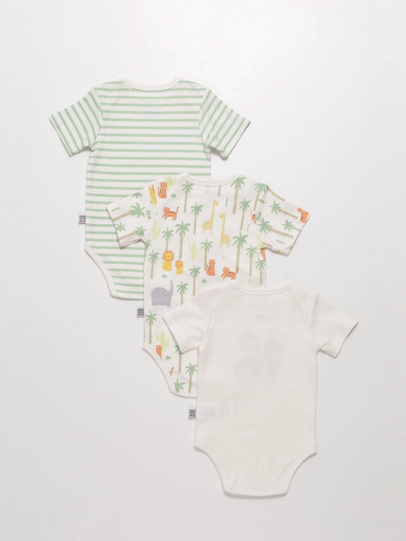 PACK X3 BODY MANGA CORTA NIÑO BABY HARVEST - 2