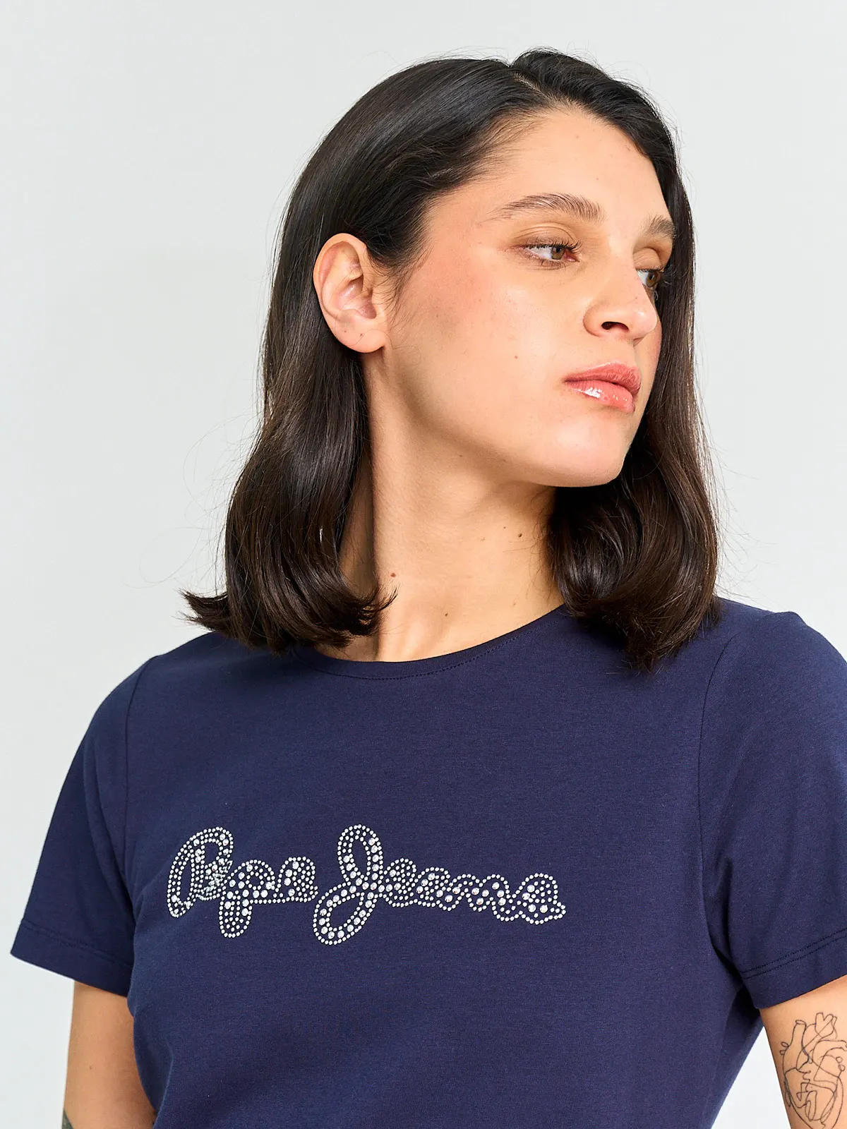 POLERA MUJER PEPE JEANS ALGODÓN MANGA CORTA - 3