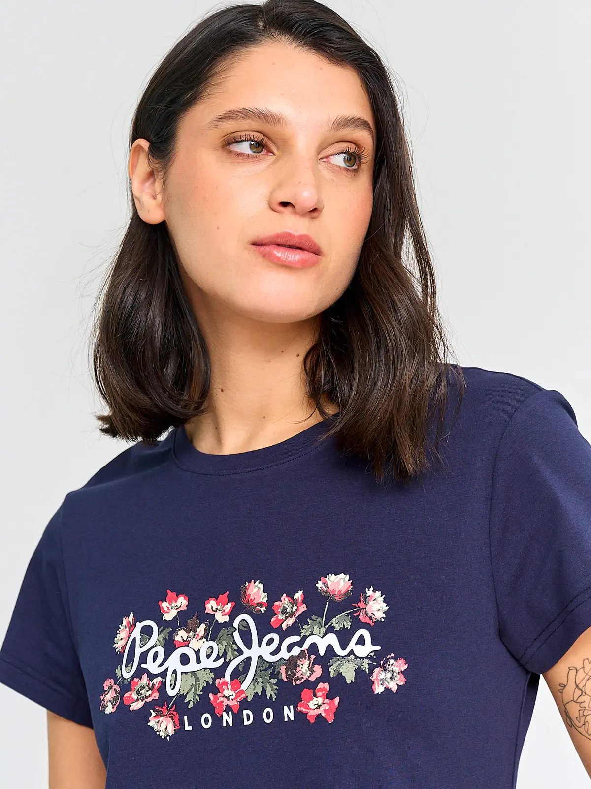 POLERA MUJER PEPE JEANS ALGODÓN MANGA CORTA - 3