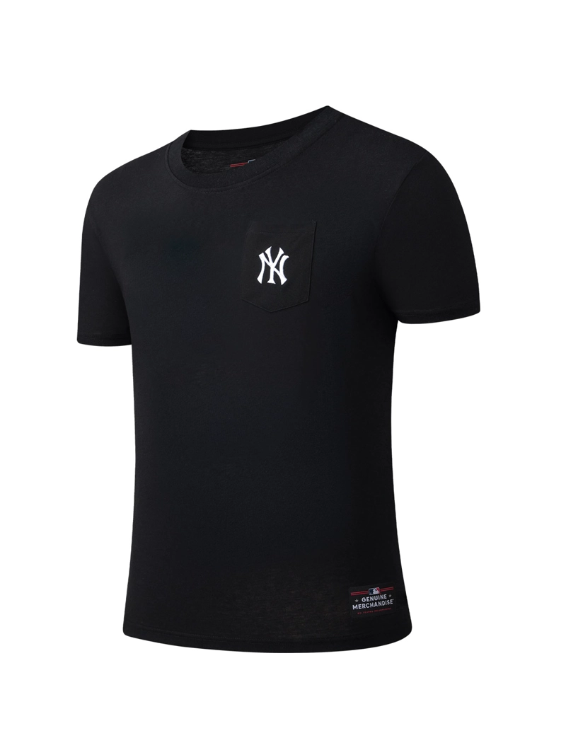 POLERA HOMBRE FEXPRO MLB NY POCKET NEGRO MANGA CORTA  - 1