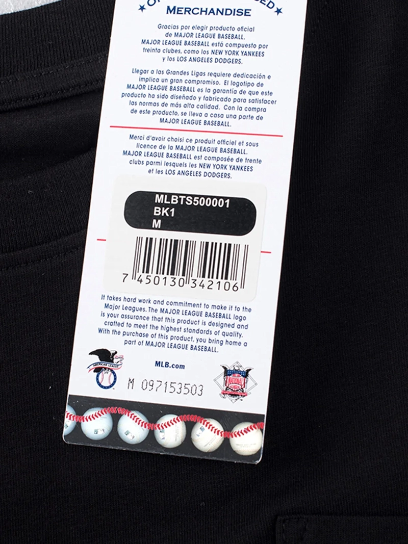 POLERA HOMBRE FEXPRO MLB NY POCKET NEGRO MANGA CORTA  - 5