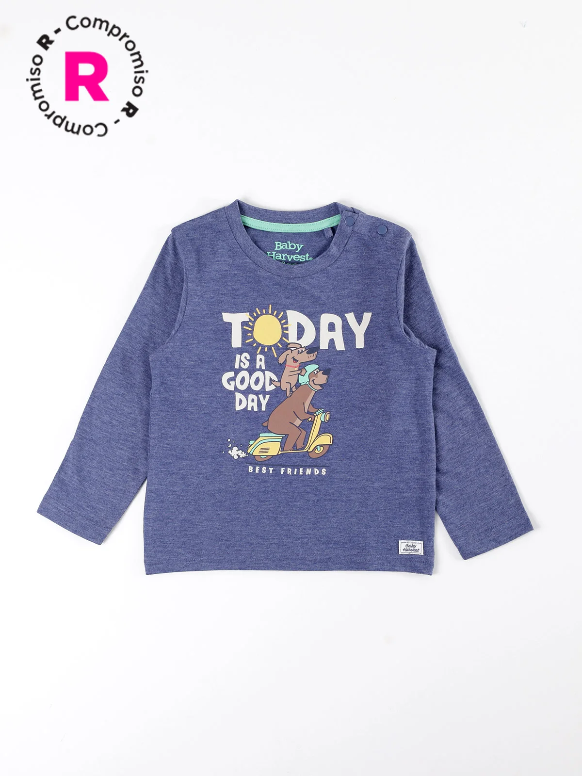POLERA MANGA LARGA NIÑO BABY HARVEST ESTAMPADA