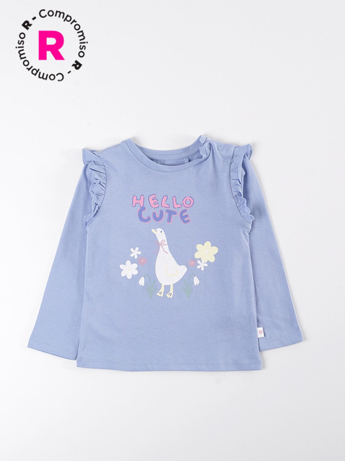 POLERA NIÑA BABY HARVEST ALGODÓN MANGA LARGA ESTAMPADA - 1