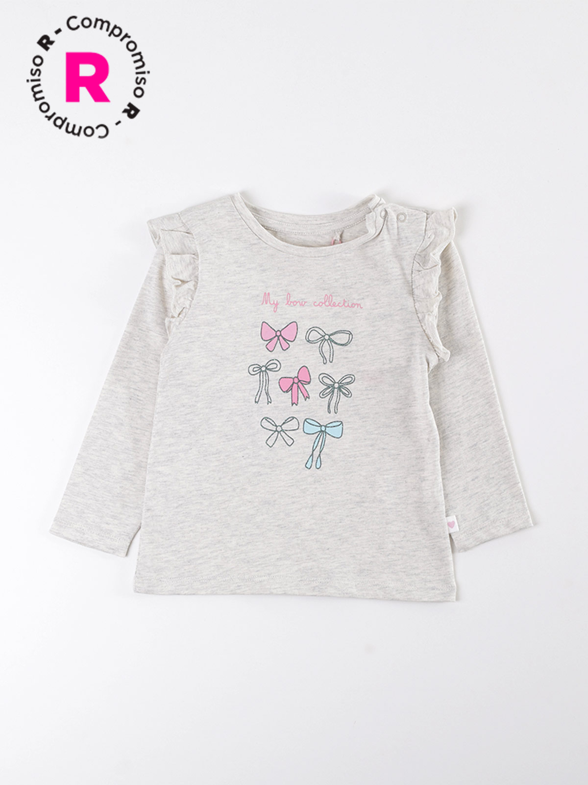POLERA NIÑA BABY HARVEST ALGODÓN MANGA LARGA ESTAMPADA - 1