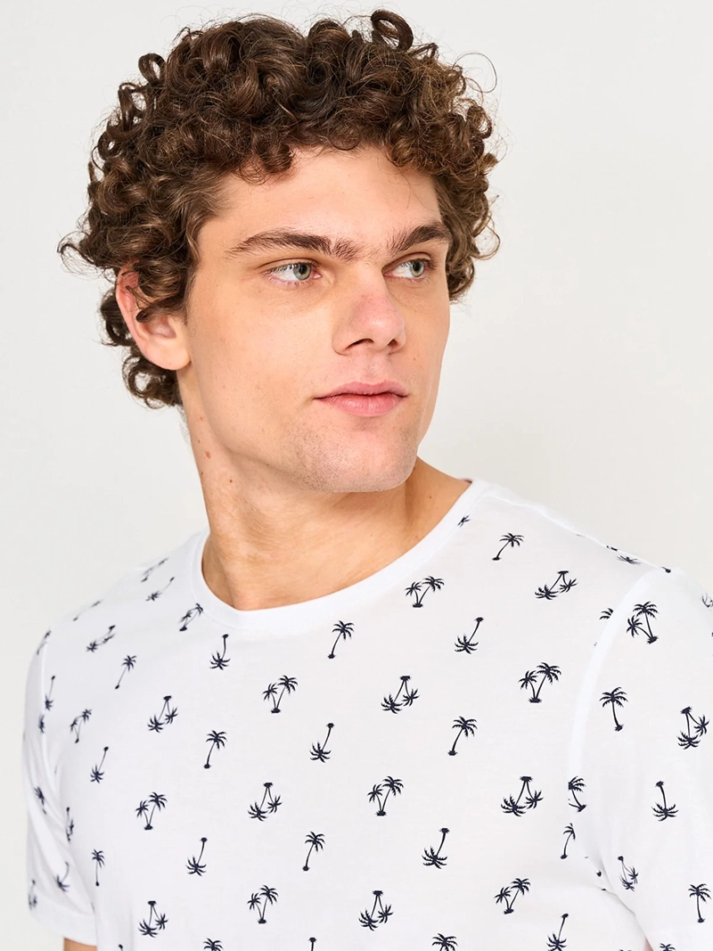 POLERA HOMBRE KENNETH STEVENS ALGODÓN CUELLO REDONDO MANGA CORTA - 3