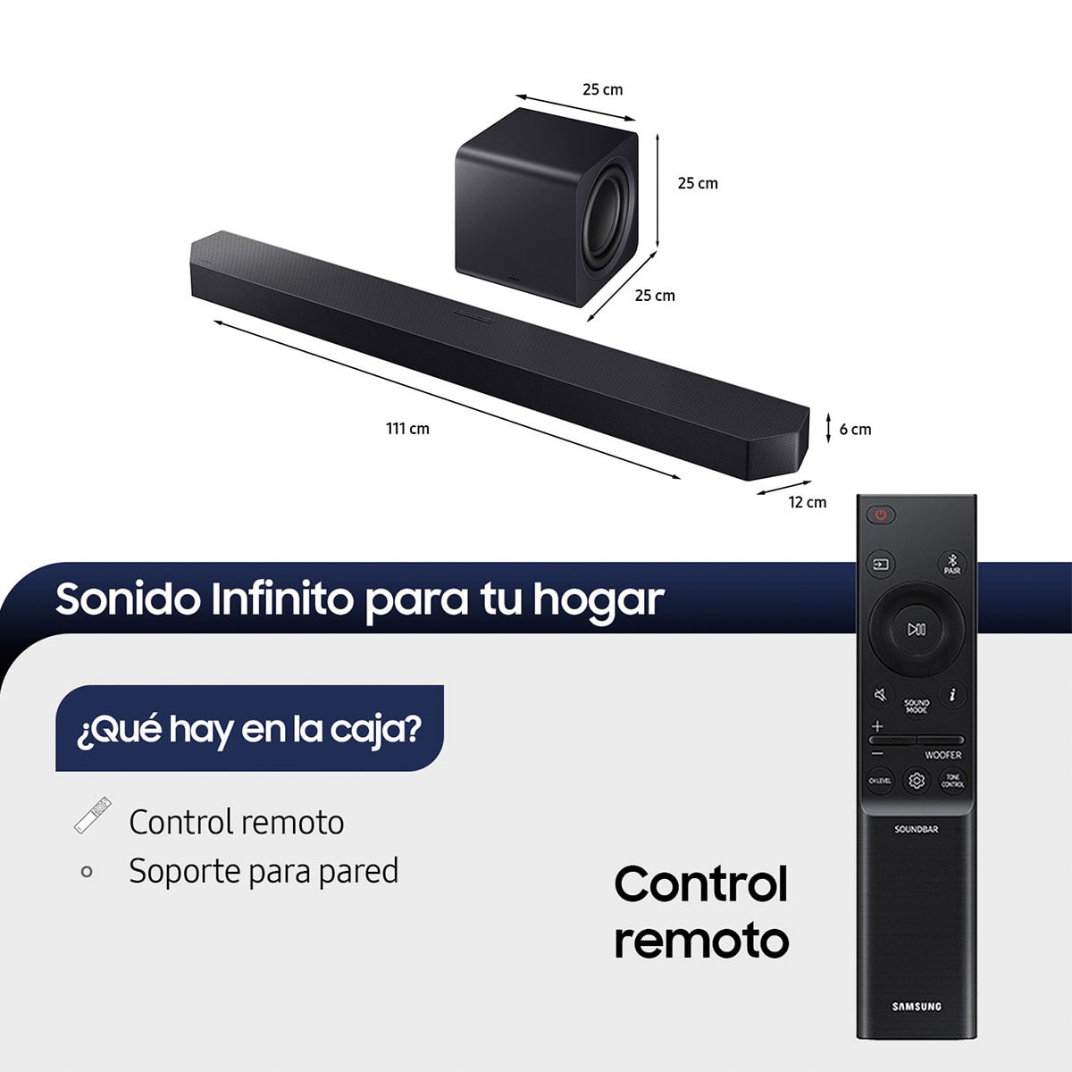 SOUNDBAR BLUETOOTH SAMSUNG Q-SERIE HW-Q800F 5.1.2 - 3