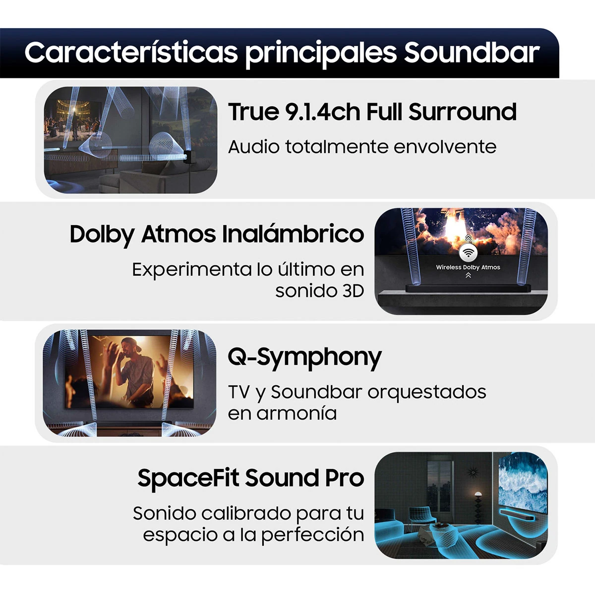 SOUNDBAR BLUETOOTH SAMSUNG Q-SERIE HW-Q930F 9.1.4 - 5