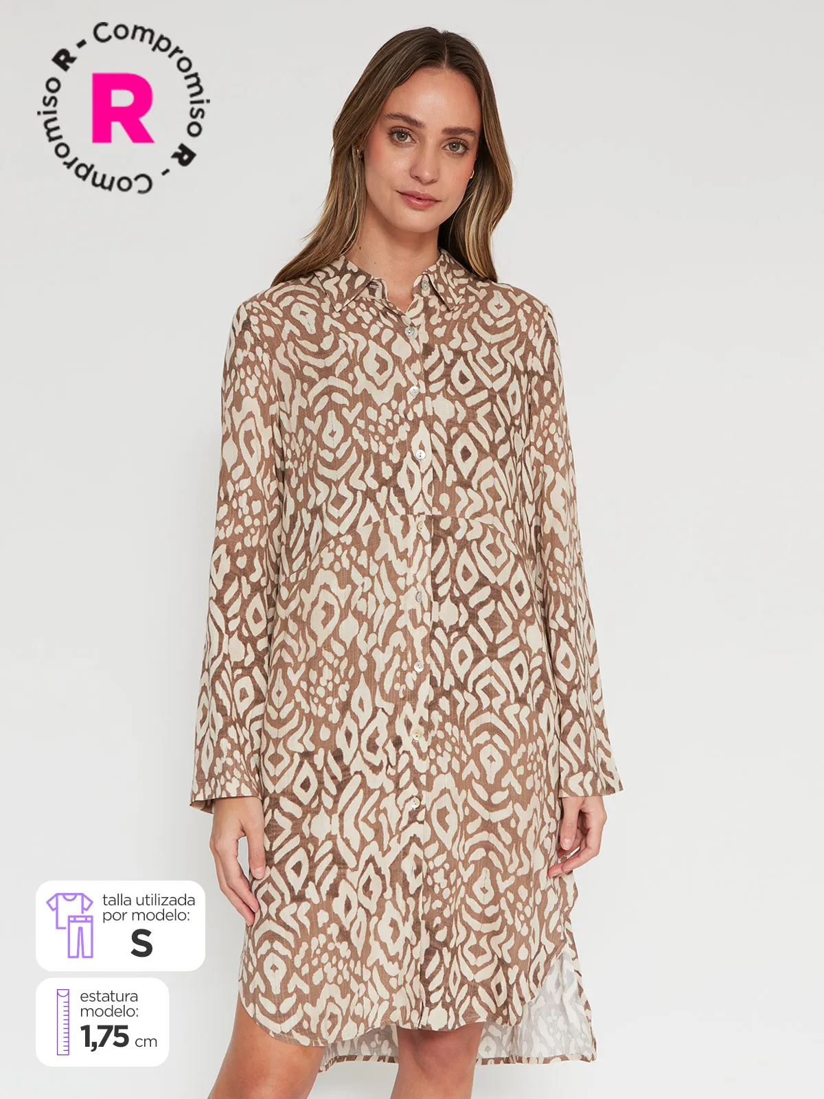 BLUSA MUJER TATIENNE CUELLO CAMISERO MANGA LARGA