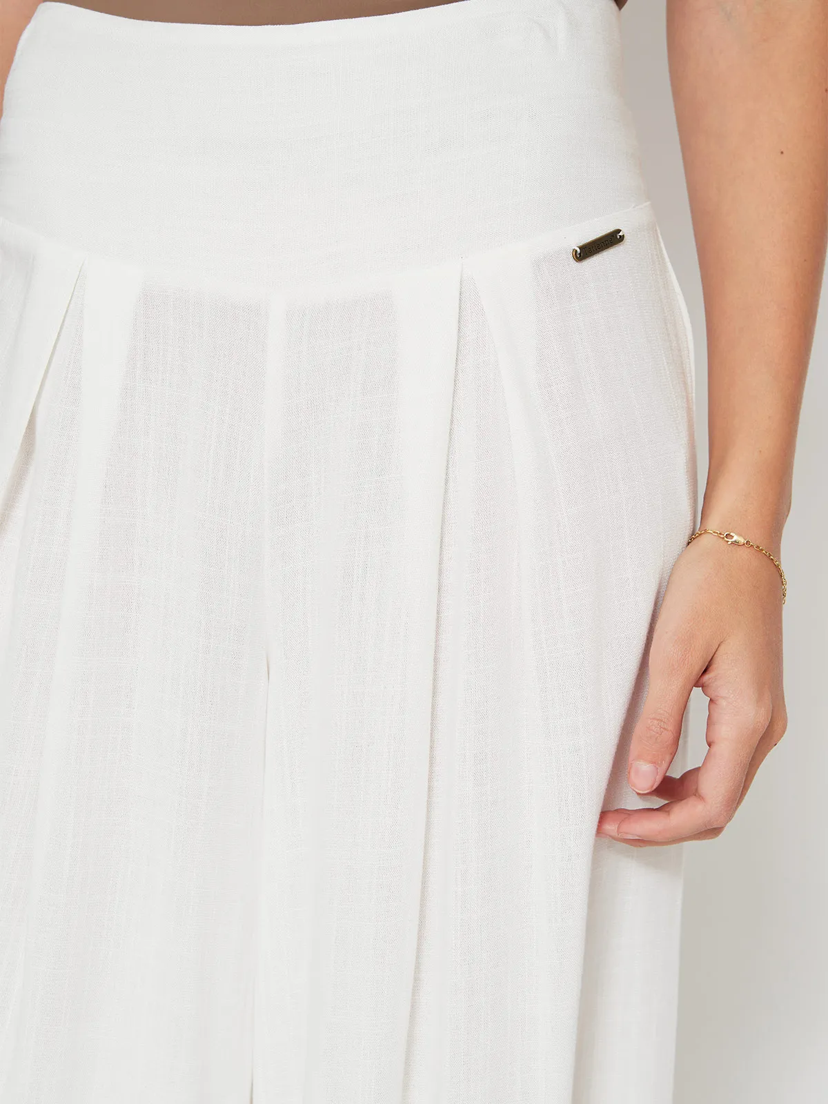 PANTALÓN MUJER TATIENNE PALAZZO LISO - 3