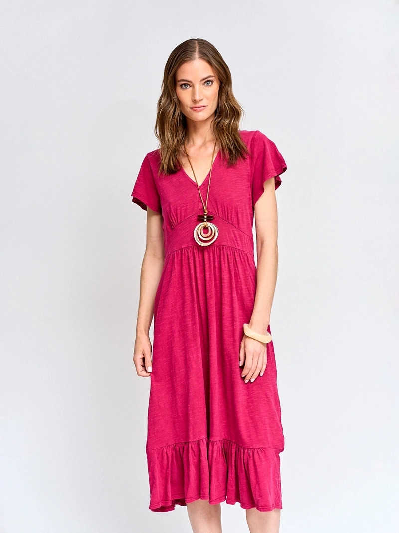 VESTIDO MUJER TATIENNE ALGODÓN CORTO VUELOS - 2