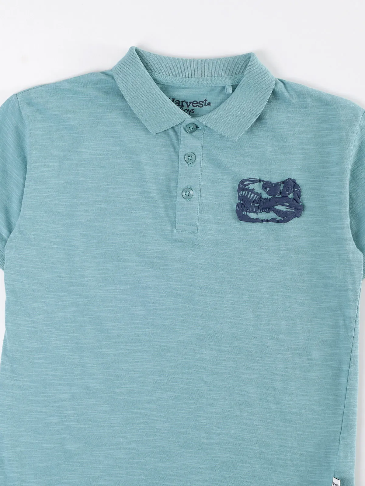 POLERA MANGA CORTA NIÑO HARVEST PIQUÉ DINOSAURIO - 3