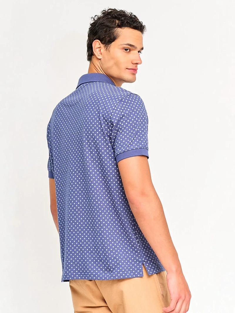 POLERA HOMBRE KENNETH STEVENS ALGODÓN CUELLO JERSEY MANGA CORTA - 2