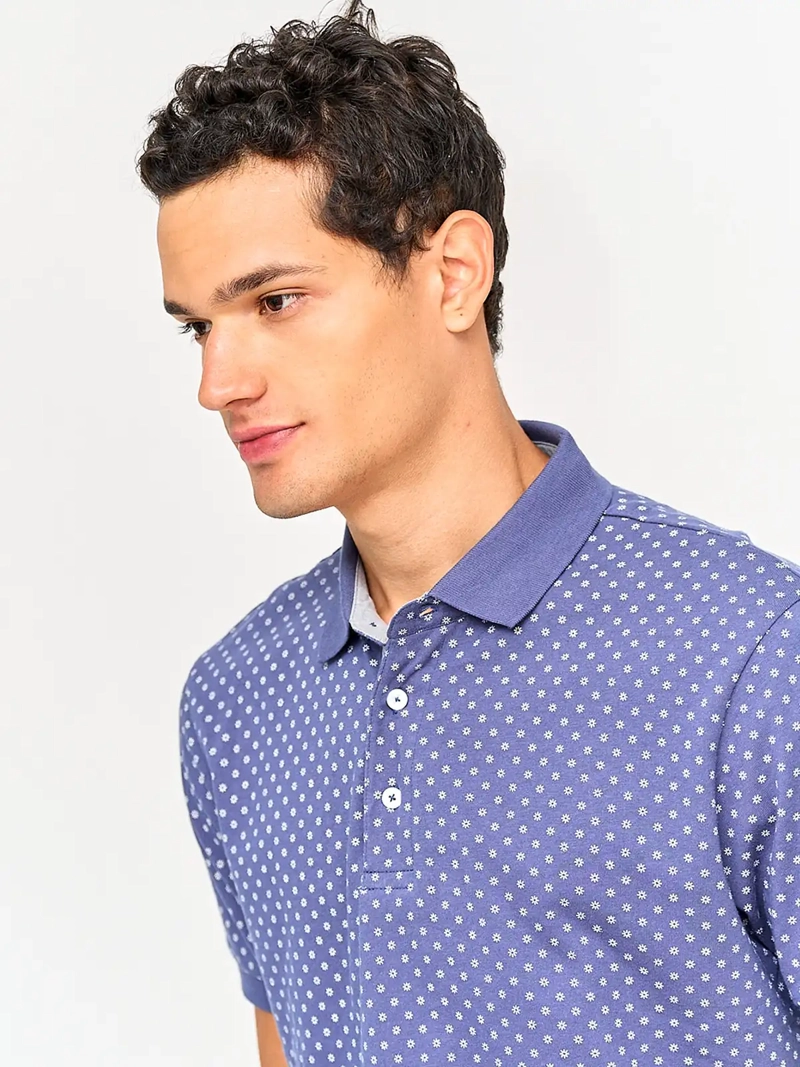 POLERA HOMBRE KENNETH STEVENS ALGODÓN CUELLO JERSEY MANGA CORTA - 3