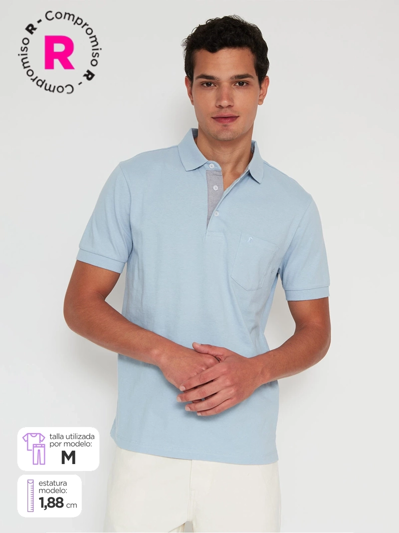 POLERA HOMBRE KENNETH STEVENS ALGODÓN MANGA CORTA - 1