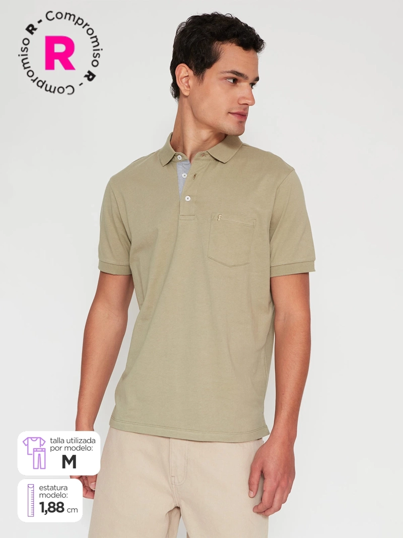 POLERA HOMBRE KENNETH STEVENS ALGODÓN MANGA CORTA - 1