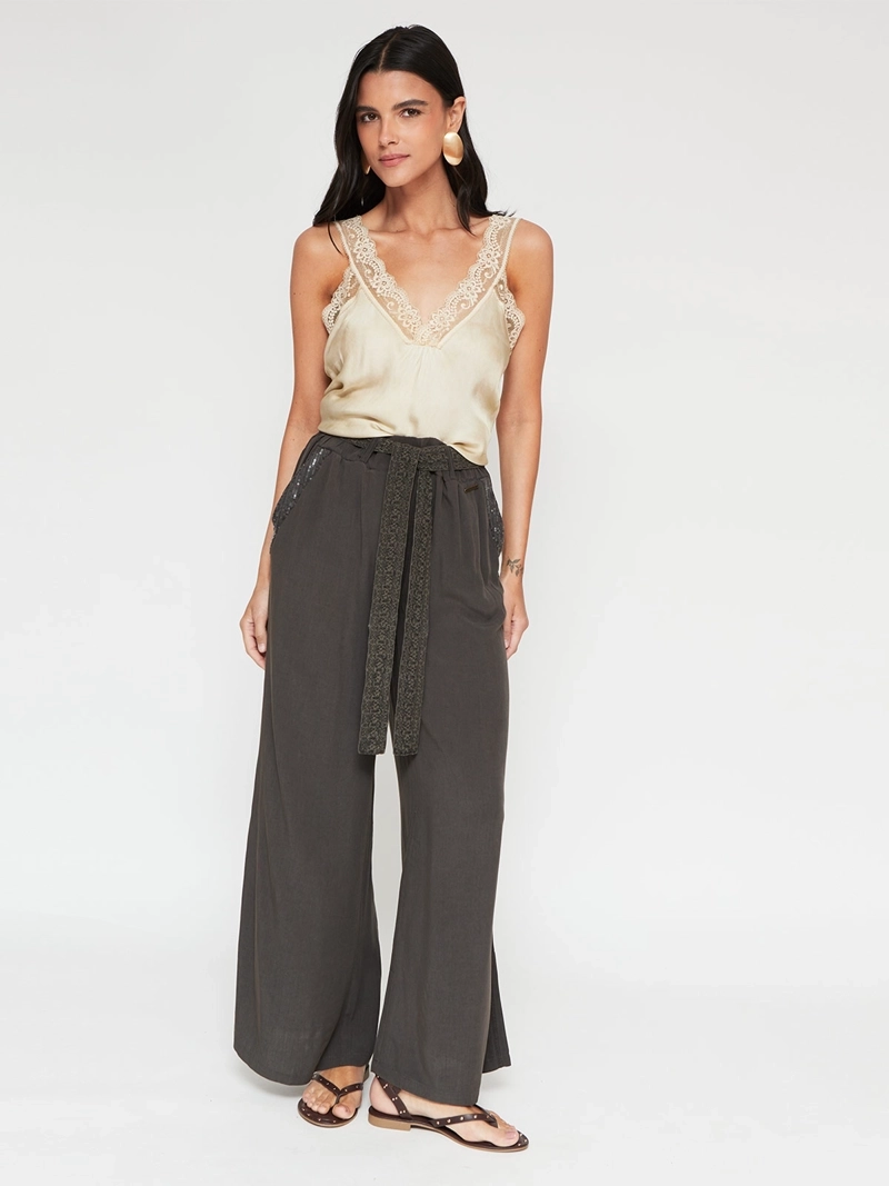 BLUSA MUJER TATIENNE SIN MANGAS SATINADO - 4
