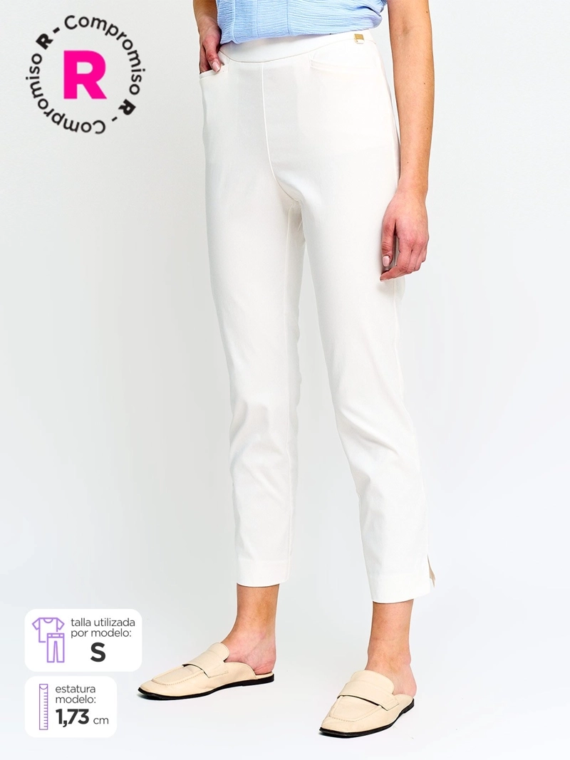 PANTALÓN MUJER CACHAREL CINTURA ELASTICADA - 1