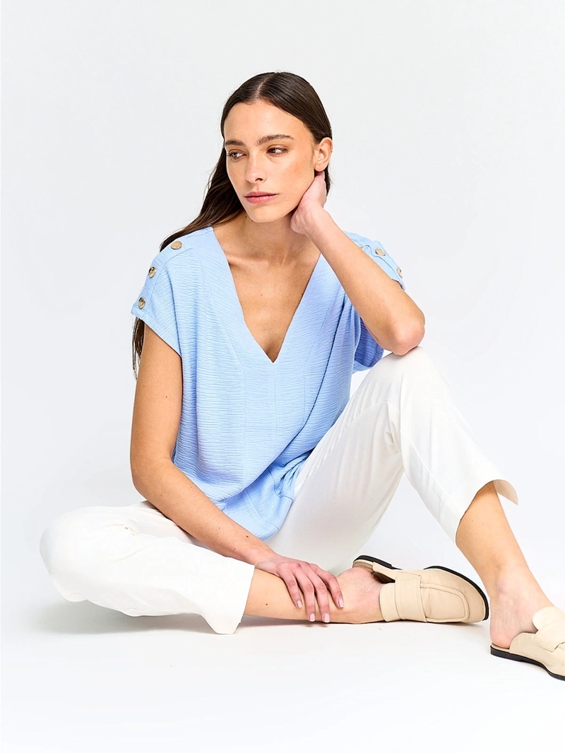 PANTALÓN MUJER CACHAREL CINTURA ELASTICADA - 4