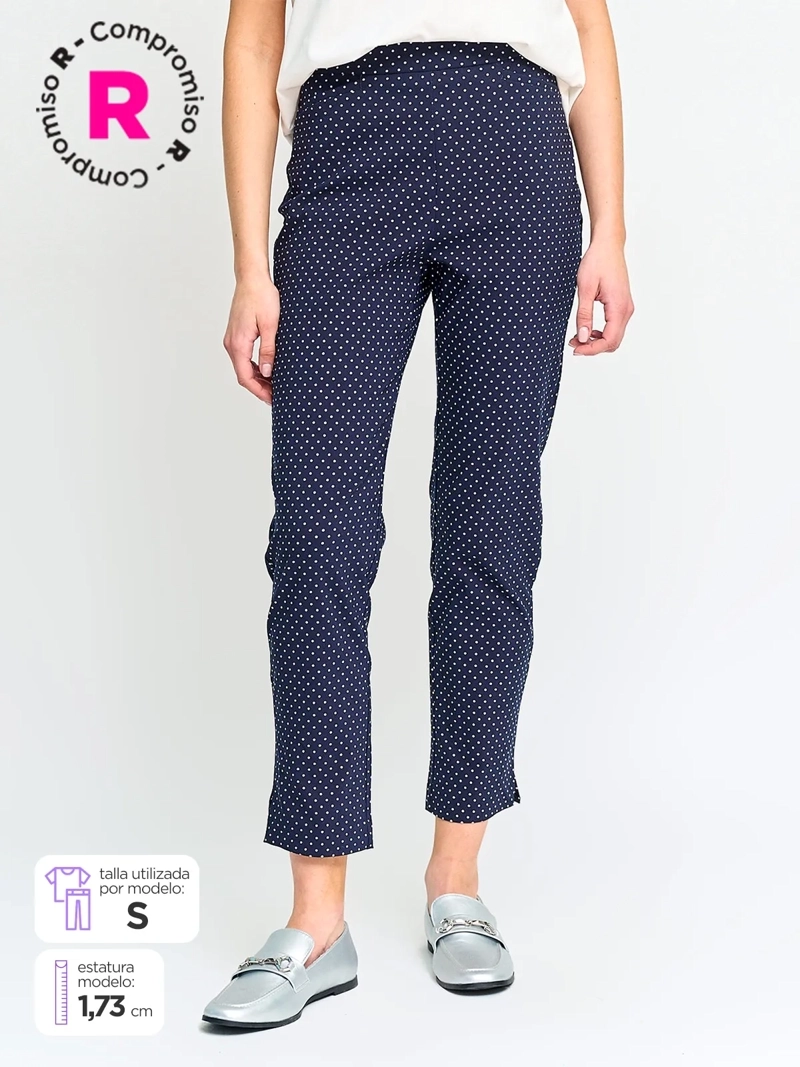 PANTALÓN MUJER CACHAREL CINTURA ELASTICADA - 1