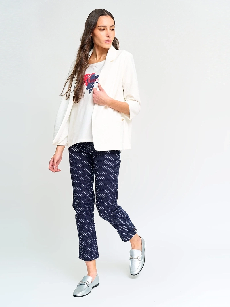 PANTALÓN MUJER CACHAREL CINTURA ELASTICADA - 4