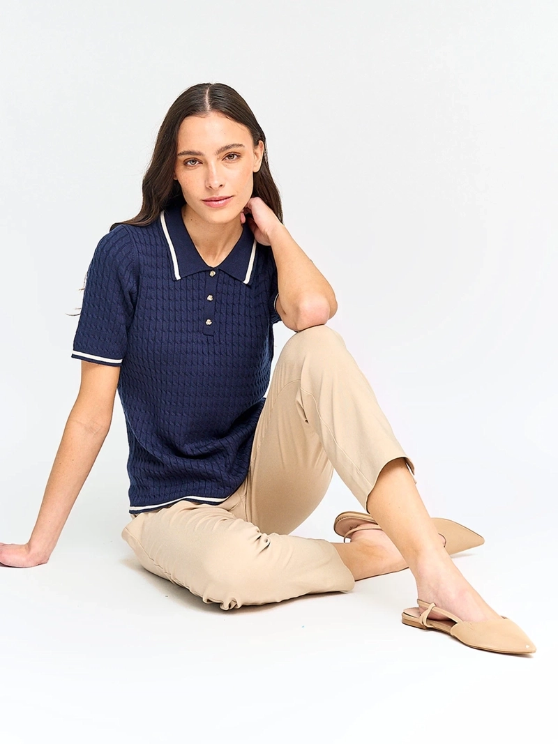 PANTALÓN MUJER CACHAREL CINTURA ELASTICADA - 4
