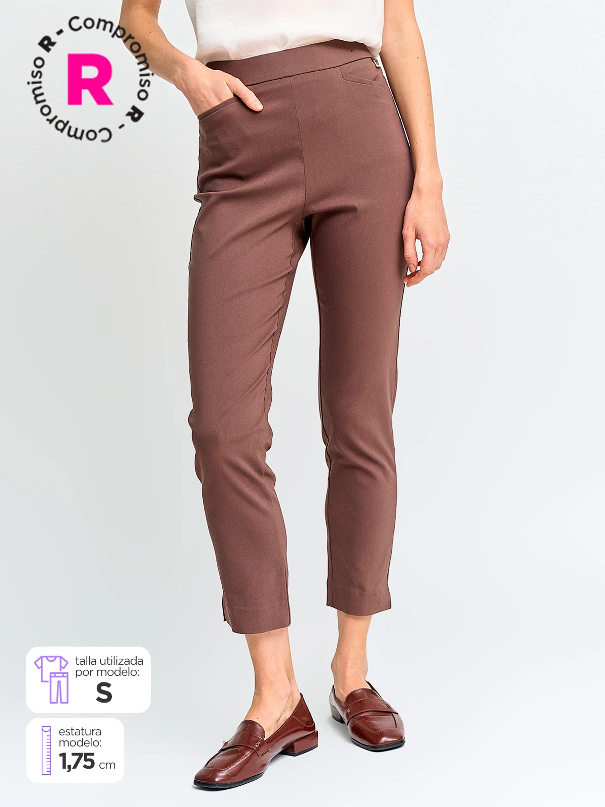 PANTALÓN MUJER CACHAREL CINTURA ELASTICADA