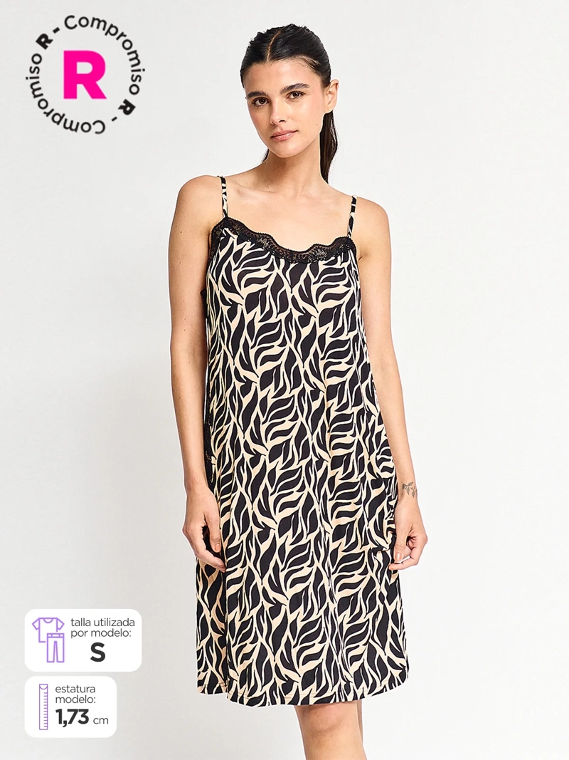 CAMISA DE DORMIR SIN MANGAS MUJER MARQUIS VISCOSA - 1