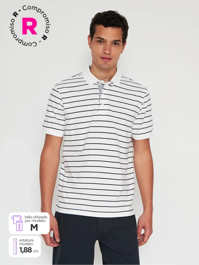 POLERA HOMBRE KENNETH STEVENS ALGODÓN MANGA CORTA - 1