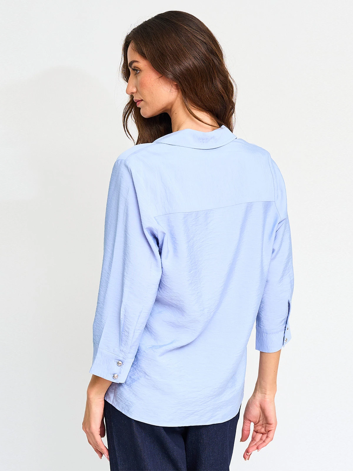 BLUSA MUJER CACHAREL MANGA 3/4 CAMISERA TEXTURADA - 2