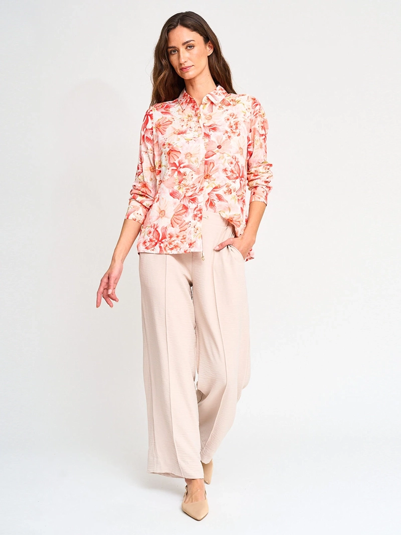 BLUSA MUJER CACHAREL CUELLO CAMISERO MANGA LARGA - 4