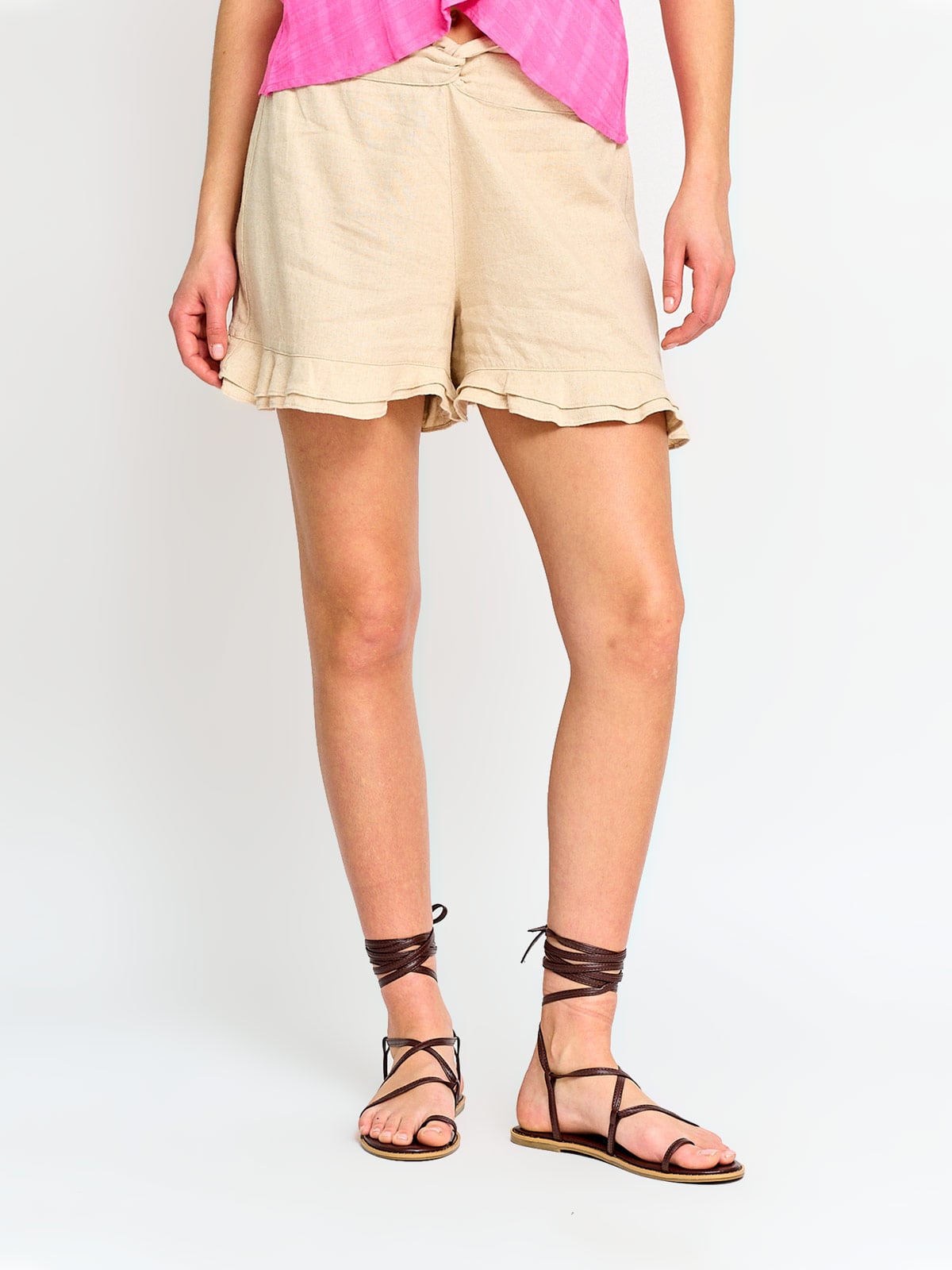 SHORT MUJER BARBADOS LINO  - 2