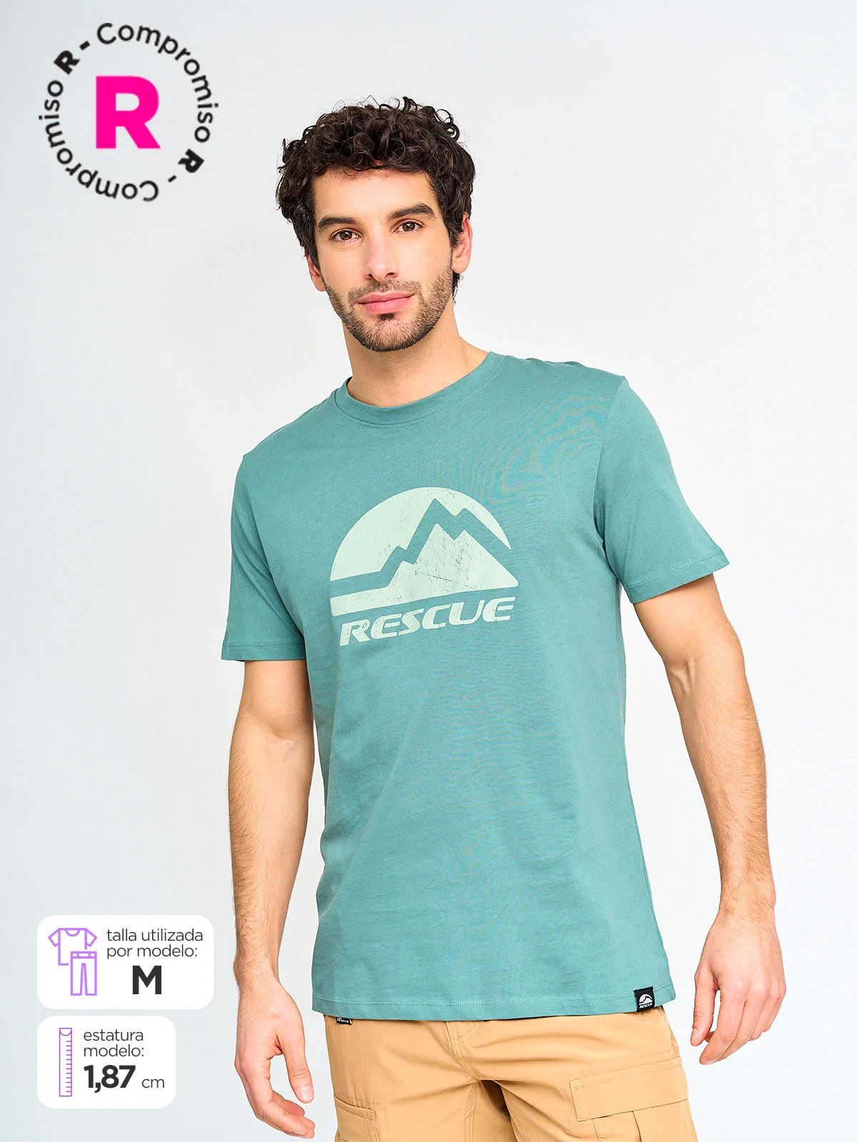 POLERA MANGA CORTA HOMBRE RESCUE ENAVID