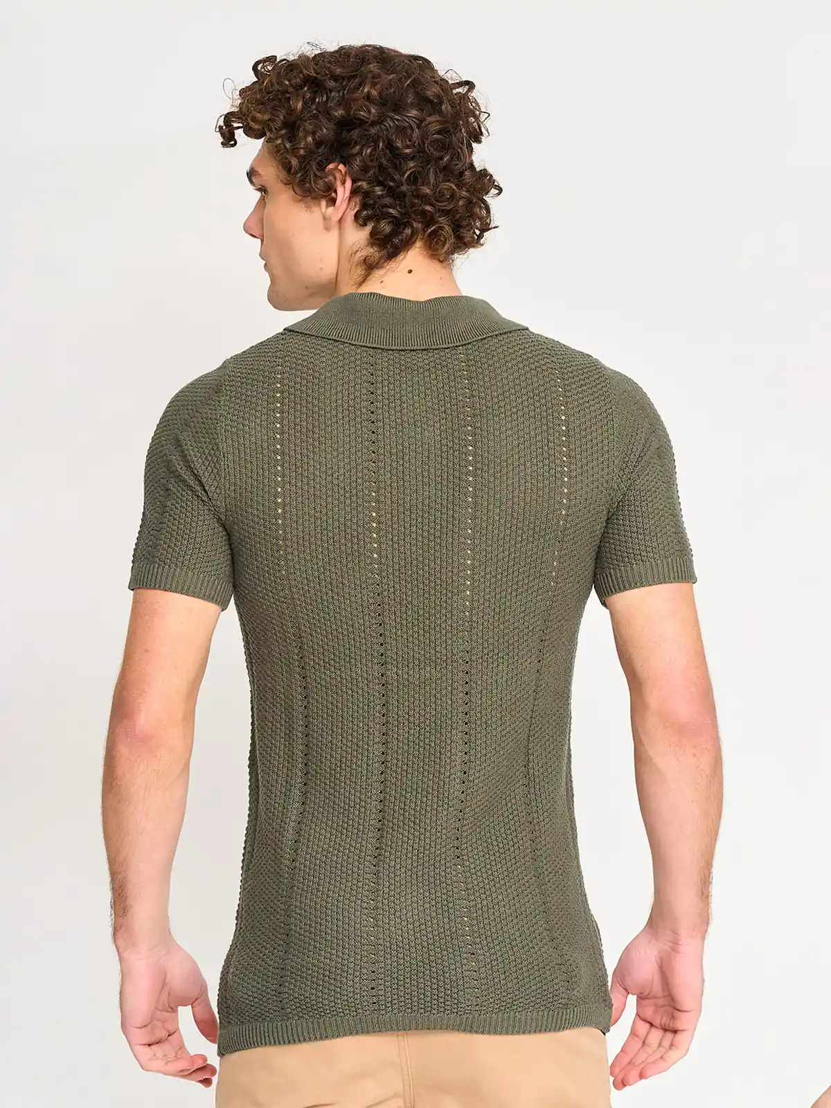 POLERA HOMBRE AEROPOSTALE ALGODÓN MANGA CORTA TEJIDA - 2