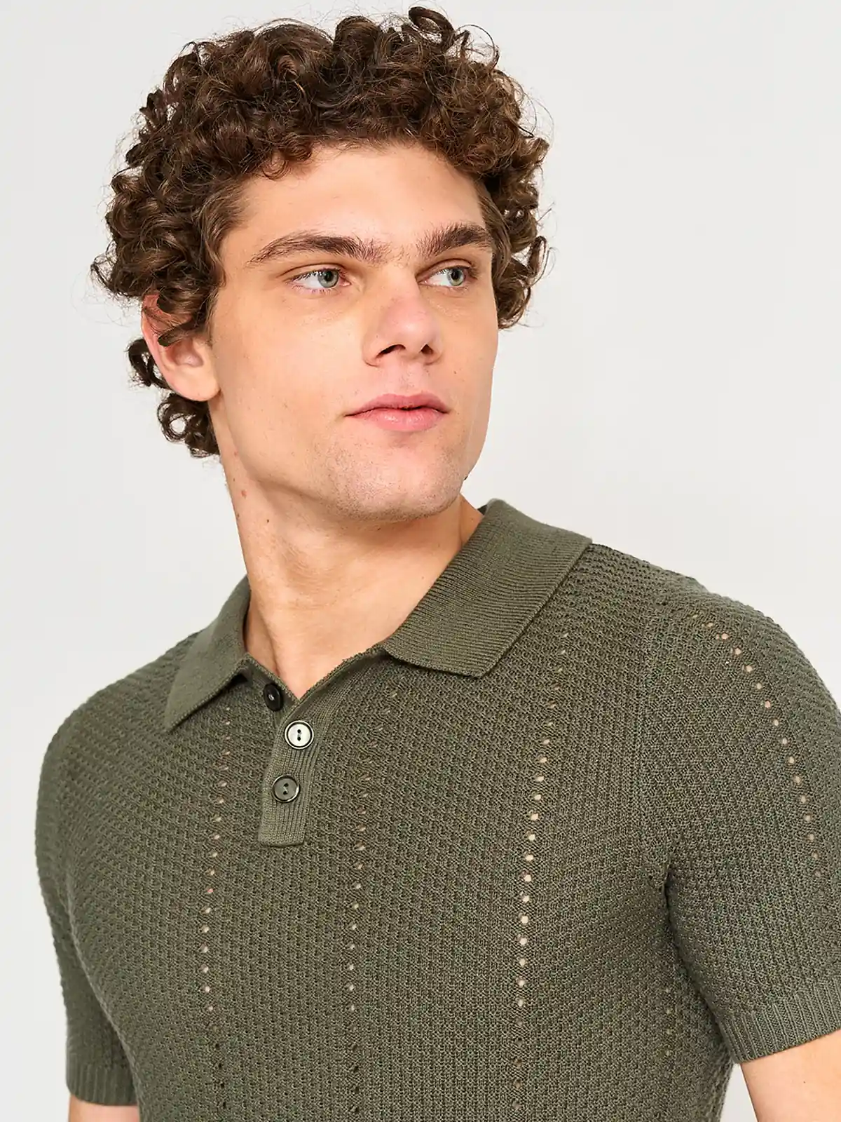 POLERA HOMBRE AEROPOSTALE ALGODÓN MANGA CORTA TEJIDA - 3