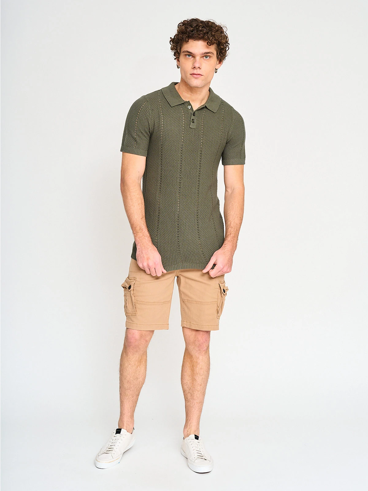 POLERA HOMBRE AEROPOSTALE ALGODÓN MANGA CORTA TEJIDA - 4