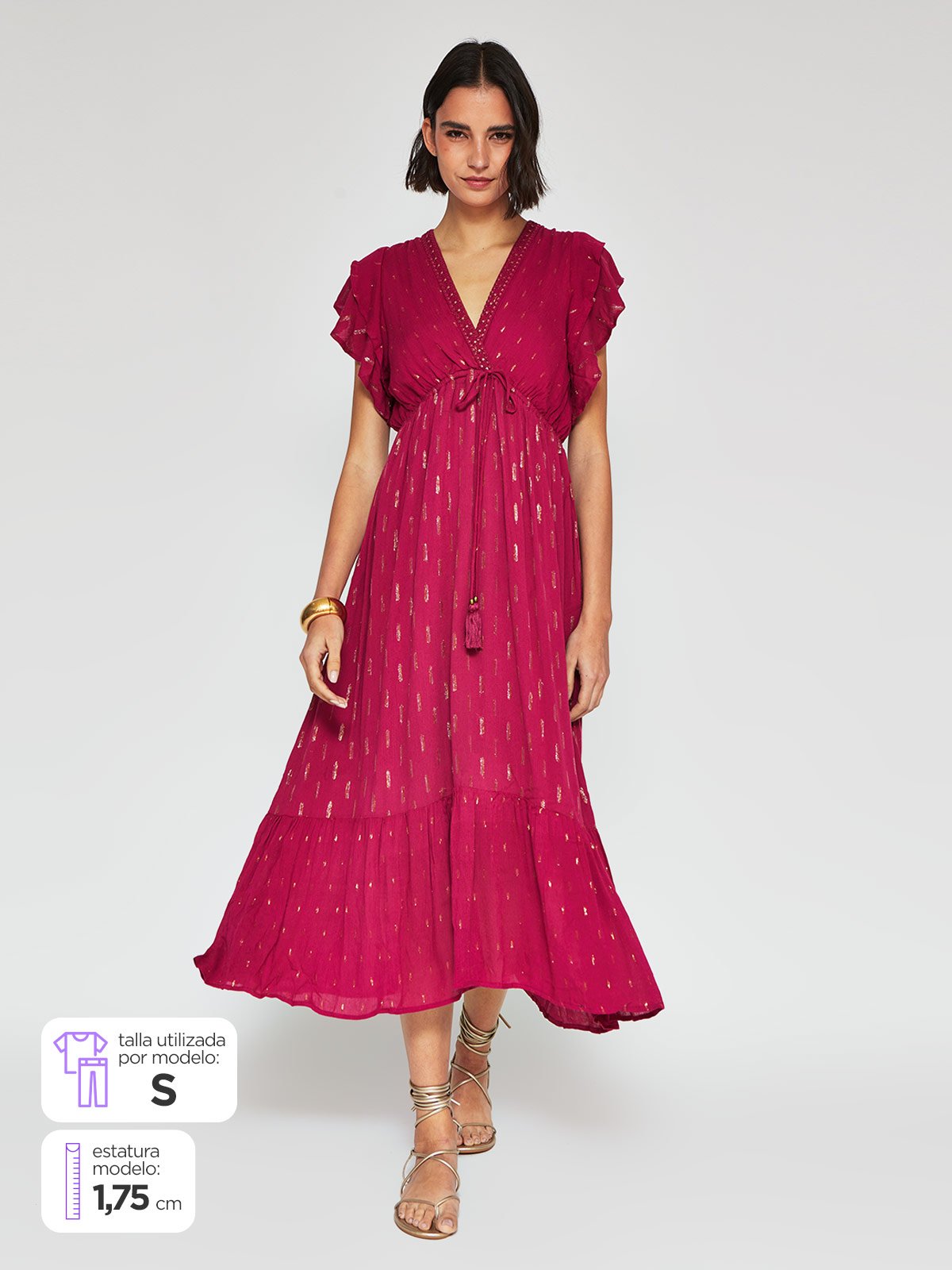 VESTIDO MUJER TATIENNE LARGO VUELO - 1