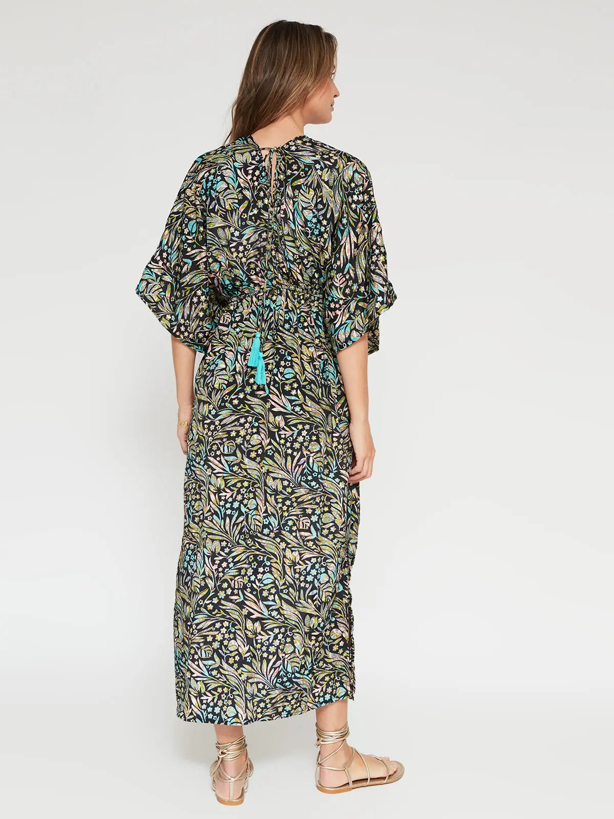 VESTIDO MUJER TATIENNE LARGO SATINADO ESTAMPADO - 3