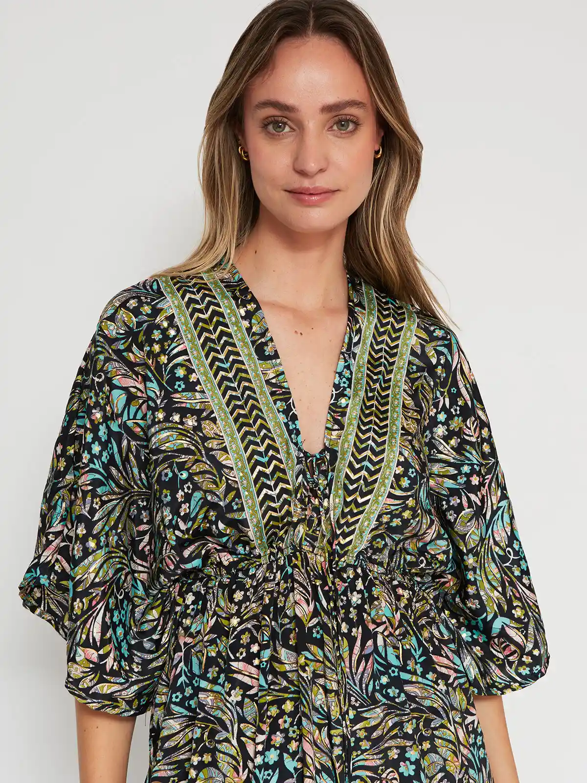 VESTIDO MUJER TATIENNE LARGO SATINADO ESTAMPADO - 4